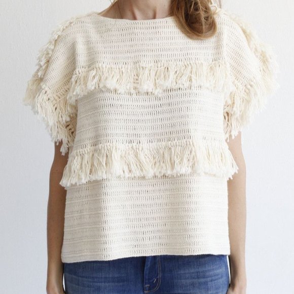 Ulla Johnson Sweaters - [Ulla Johnson] fringe sweater / Size M